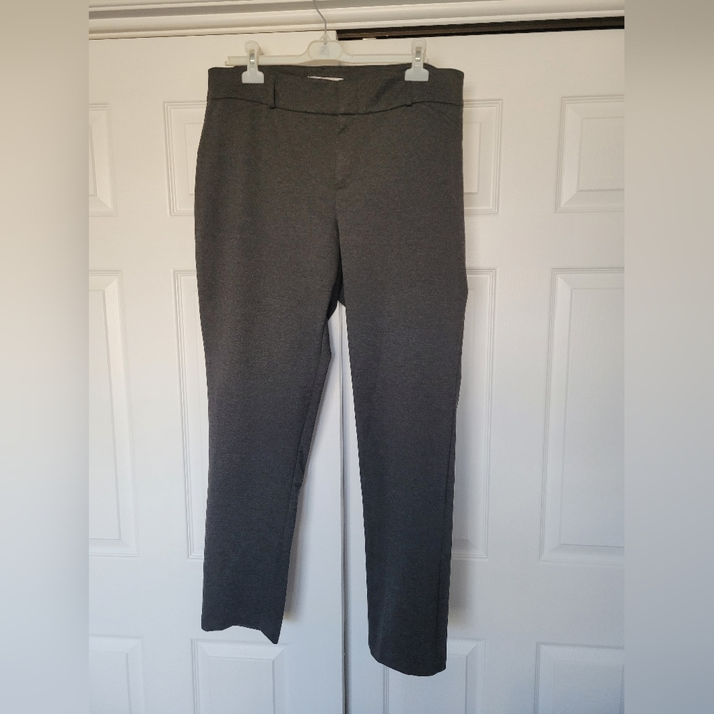 Michael Kors Women's Gray Dress Pant Straight Leg Super High Rise Classic 16W - Picture 3 of 16